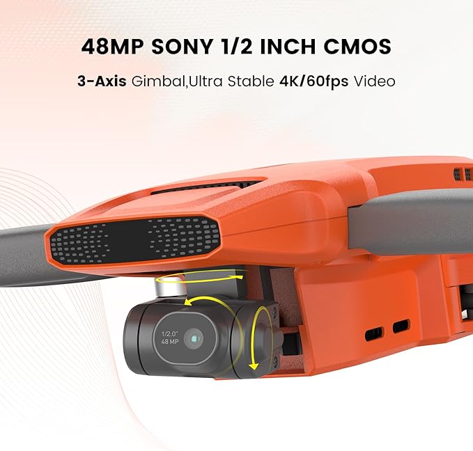FIMI Mini 3 Drone with Camera for Adults 4K, Upgraded Imaging Module, 3-Axis Gimbal, 9KM HD Transmission, 4K/60fps 48MP Camera, AI Night Vision, Auto Return, Visual Tracking, 32min Flight