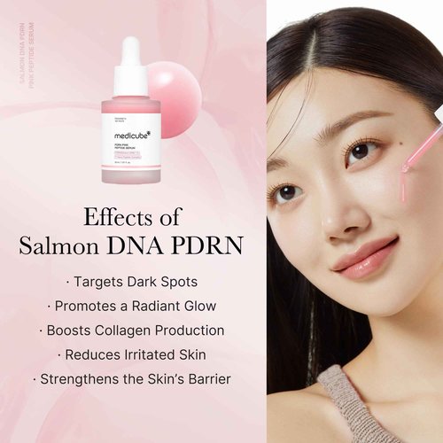 medicube Calm and Clear Skin Duo: medicube Mini Booster Pro Pink and Salmon DNA PDRN Pink Peptide Serum | Holiday Stocking Stuffers, Stocking Stuffers for Women, Gifts for Her