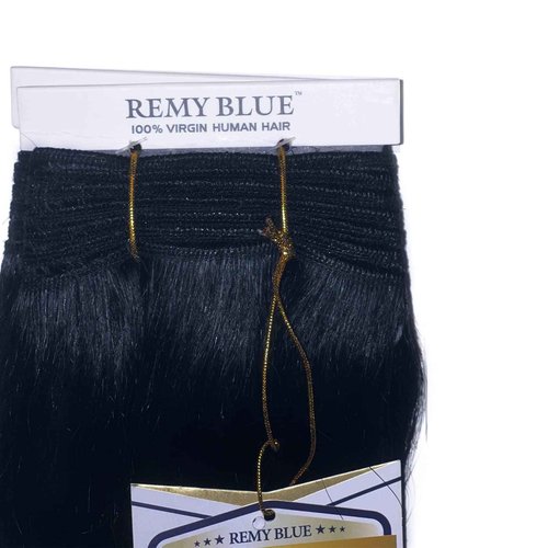 New Remy Yaky-Remy Blue 100% VIRGIN Human Hair Weave- Shed Free&Tangle Free (#1B, 16” packs of 2)