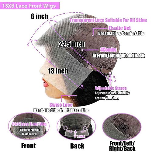 Punmasa 14 Inch Bob Wig Human Hair Highlight Ombre 13x6 lace front wig human hair 200% Density Real Human Hair Pre Plucked Deep Curly Short Bob Wigs for Women 4/27