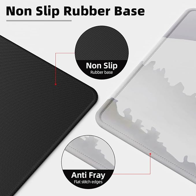 ETZ Japanese Cherry Blossom Mouse Pad (31.5 × 11.8 × 0.12 inch) Extended Large Mouse Mat Desk Pad, Stitched Edges Mousepad,Non-Slip Rubber Base,Gaming Mouse Pad,Office & Home.