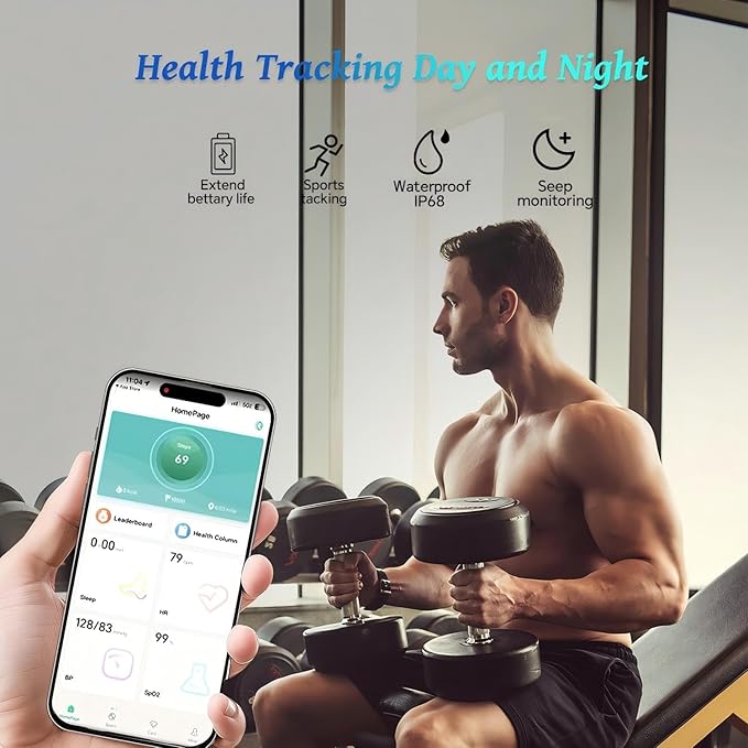 Smart Ring for Women Men,No Subscription Fee,Fitness Tracker Ring with Heart Rate, Sleep Monitoring, Blood Oxygen, Step Counting for iOS and Android, Waterproof(Silver, 10)
