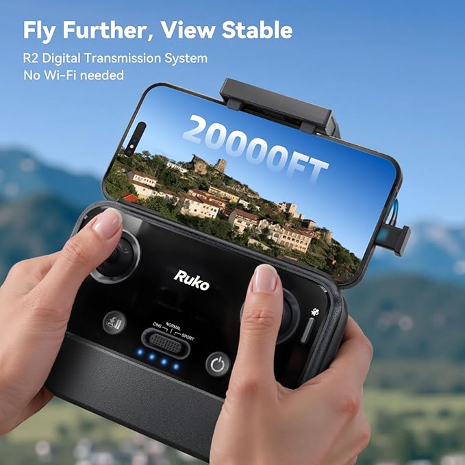 Ruko U11MINI 4K, Under 249g Pocket Drone with Camera for Adults 8K Photo 4K/30fps Video and Ruko U11MINI/U11MINI 4K Intelligent Flight Drone Replacement Battery