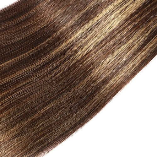 Habiliana Bundles Human Hair 22 24 26 Inch Straight Wave P4/27 Human Hair Bundles 11A Unprocessed Brazilian Virgin Quick Weave Hair Extensions for Black Women