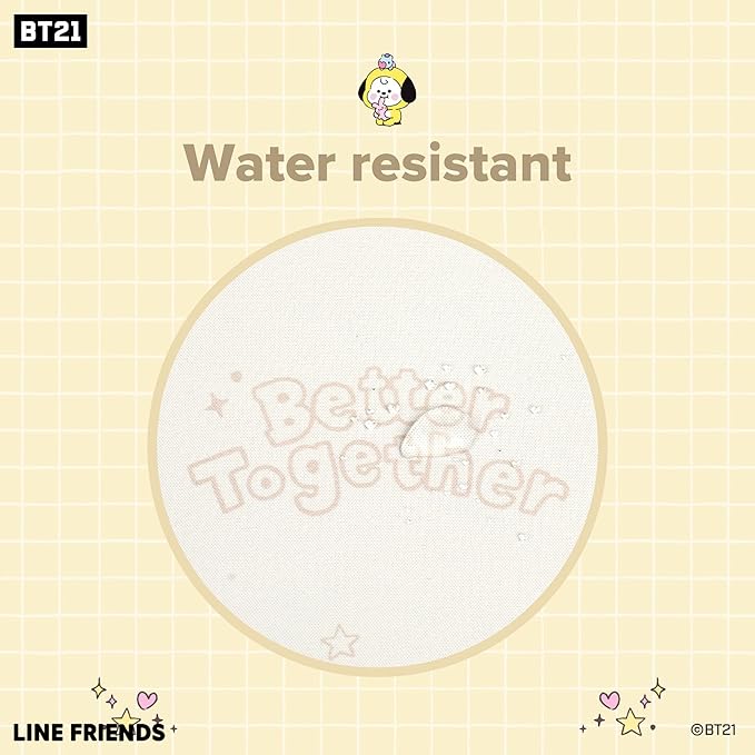 Hamee BT21 My Little Buddy Series Desk Mat [Laptop Computer Gaming Mouse Mat] [Large Office Accessories] [Cute Non-Slip Rubber Base Mouse Pad] [Desk Pad] Cooky CHIMMY SHOOKY MANG, 12" x 30"