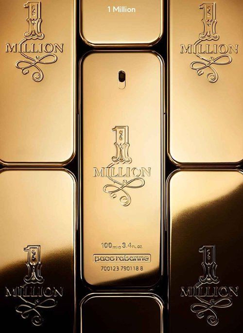 Paco Rabanne 1 Million Eau de Toilette for Men - 3.4 oz