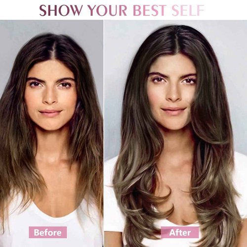Fimislosion Real Hair Extensions Clip in Human Hair, Seamless Clip in Hair Extensions Real Human Hair, 20 Inch Clip ins extensions for women, Balayage Dark Brown to Middle Brown 120G 7Pcs