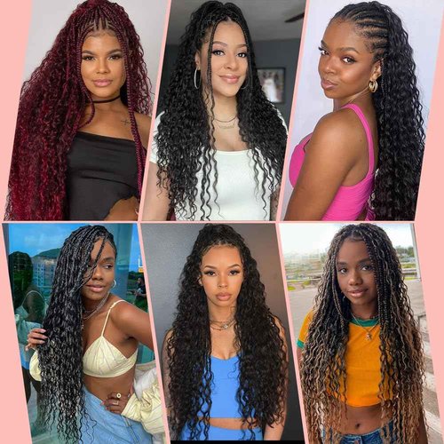 Human Braiding Hair for Boho Braids Human Hair 150g 22 Inch Boho Human Braiding Hair Curly 12A Deep Wave Bulk Bohemian Knotless Braids 3 Bundles Natural Color