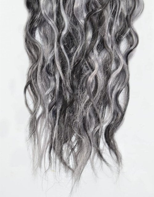 Condescension Bundles Human Hair 14 16 18" inch Jerry Curly Human Hair Bundles Highlight Grey Unprocessed Quick Weave Hair for Black Women