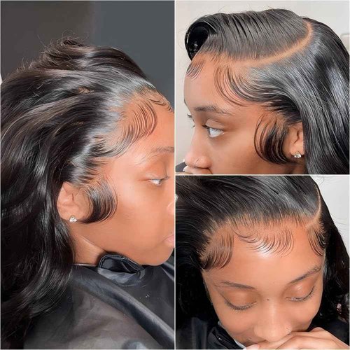 BOXIUBUT 200% Density 13x6 Body Wave Lace Front Wigs Human Hair HD Transparent full frontal lace wigs human hair 13x6 for Women Glueless Wigs Human Hair with Baby Hair