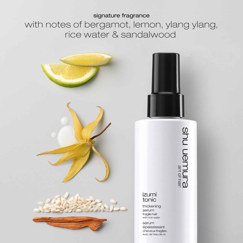 Shu Uemura Art Of Hair Izumi Tonic Strengthening & Thickening Rice Water Serum - Hydrates & Repairs Damaged Hair, Softens and Adds Shine, With Japanese Rice Water, 3.04 Fl Oz