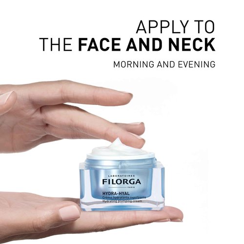 Filorga Hydra-Hyal Face Cream, Ultimate Anti-Aging Hydration with 5 Hyaluronic Acids to Smooth and Plump Skin, 1.69 fl. Oz.