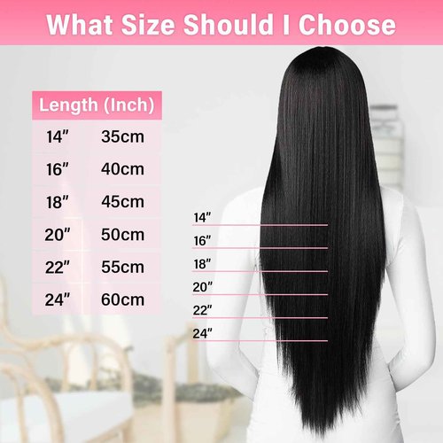 WOWANGEL Clip in Hair Extensions Human Hair,24" Seamless Clip Ins No Damage,7pcs 120g Remy Hair Reusable for Daily Styling,Weddings,Events,Dark Brown(2#)
