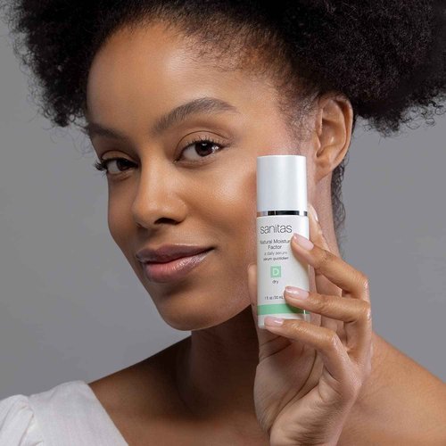 Sanitas Skincare Natural Moisture Factor, Moisture Rich Concentrate, CoQ10, Vitamin F, Vitamin E, Serum for Dry Skin, 1 Ounce