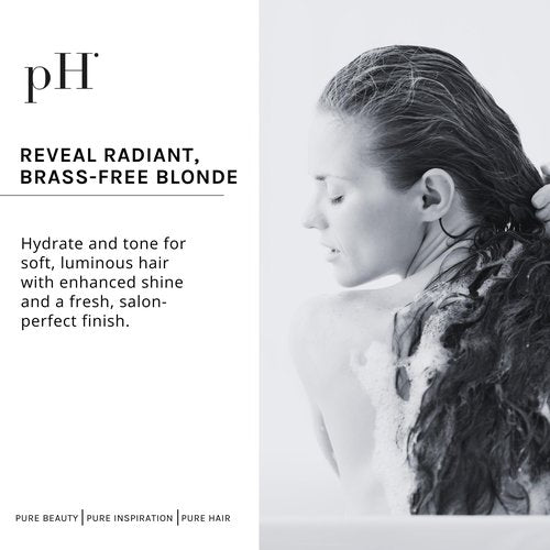 pH PURE HAIR Ice Blonde Shampoo & Leave-In Detangler Spray for Blonde Hair | Shampoo with Illipe Butter & Jasmine Extract, Sulfate-Free, Fragrance Infused for Softness & Shine - 8.45 Oz