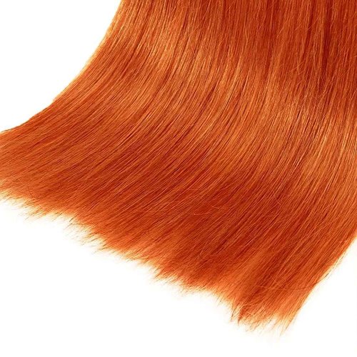 Condescension Human Hair Bundles 24 26 28 inch Orange Burnt Orange 350 Straight Wave Bundles Human Hair Unprocessed Brazilian Virgin Hair for Black Women