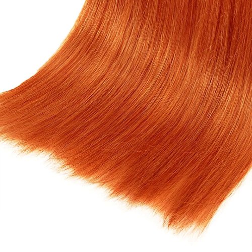 Condescension Human Hair Bundles 18 20 22 inch Orange Burnt Orange 350 Straight Wave Bundles Human Hair Unprocessed Brazilian Virgin Hair for Black Women