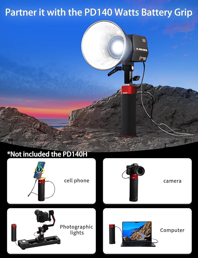 IFOOTAGE LED Video Light 130W SL1 130BNA Bi-Color COB Photography Lighting,2700-5600k Continuous Output Lighting,Portable Video Lighting for Video Recording,Studio,App Control,with Carry Bag