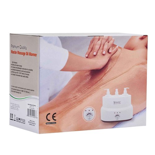 Master Massage Three Bottles Oil, Lotion, Cream Warmer Heater Salon Spa Body Therapy