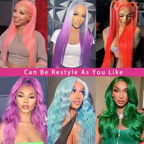 Amecire 613 Lace Front Wig Human Hair 13x4 HD Transparent Straight Wigs Human Hair Blonde Lace Front Wigs Pre Plucked Glueless Wig Human Hair 180% Density Blonde Lace Frontal Wigs 22INCH