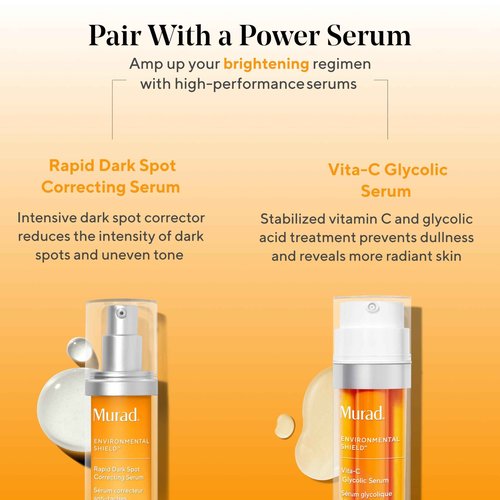 Murad Environmental Shield City Skin Age Defense Broad Spectrum SPF 50-100% Mineral Sunscreen - Blue Light Defense - SPF 50 Environmental Defense Sunscreen - Light Sunscreen for Face, 1.7 Fl Oz