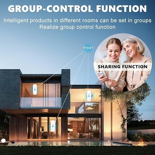 Temperature and Humidity Monitor Sensor WiFi & Bluetooth,No Hub Required,Compatible with Alexa and Google Home,for Home,Greenhouses Accessories,Office 2Pack(No Include Battery)
