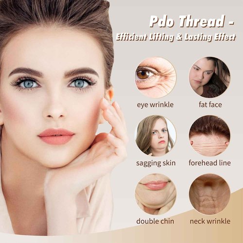 elves pdo threads eye mono - pdo thread lift eyes bullet blunt type, 30G25mm, 40 pieces
