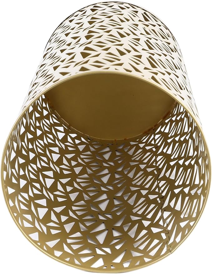 Umbrella Stand Rack for Entryway Metal Hollowed Freestanding Round Umbrella Holder Organizer Bin for Home Hotel Office Decor (Medium)