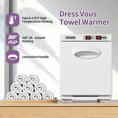 Towel Warmer, 5L Small Hot Towel Warmers for Spa, Towel heater for Facials and Towel Warmer Esthetician. (White)