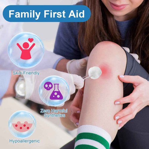 Heigble 4000 Pcs Soft Cotton Ball Bulk Organic Medium Cotton Ball for Absorbent Multipurpose Pure Nail Polish Remover Makeup Removal First Aid Face Crafting Cleaning Skin Applying Lotion