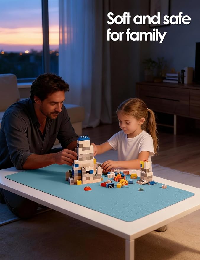 YSAGi Leather Desk Protector, Office Mat, Large Mouse Mat, Non-Slip PU Leather Blotter, Laptop Desk Mat, Waterproof Writing Pad for Office and Home(Aquamarine, 63" x 24")