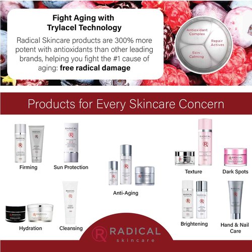 Radical Skincare Hand & Nail Multi Repair Creme - Provide Moisture & Fight Aging | Strengthens Nails & Cuticles | For All Skin Types Including Sensitive Skin | Cruelty & Paraben Free (2.5 oz, 2 Pack)