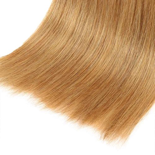 #27 Blonde Bundles Human Hair Straight Bundles 34 34 34 Inch 3 Bundle Unprocessed Brazilian Virgin Hair Honey Blonde Straight Human Hair Extensions 50 Gram Per Bundle