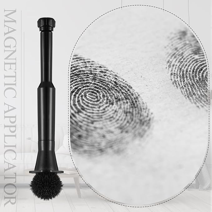5 Pcs Professional Magnetic Fingerprint Brush Easily Apply Basic Latent Magnetic Fingerprint Featuring a Spring-Loaded Handle