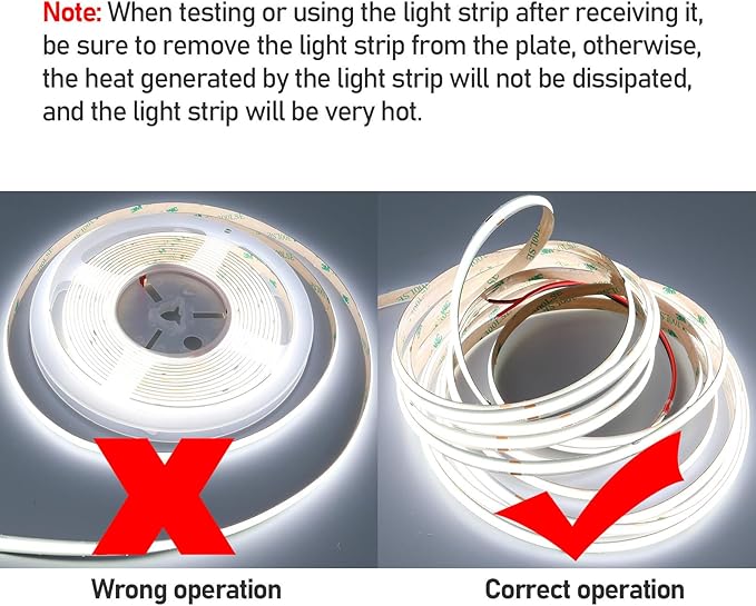 GOMING 32.8ft(10M) DC 24V Double Row COB LED Strip Light Cool White 6000K IP65 Waterproof 6000LEDs CRI 93+ 20000lm Uniform Glow Dotless Flexible LED Tape Lights for DIY Home Decor(No Power Supply)