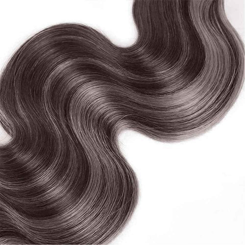 Condescension P4/Grey Human Hair Bundles 24 26 28 inch Body Wave Wave Human Hair Bundles Highlight Chocolate Grey Unprocessed Soft Sewn In Hair with Double Weft for Black Women