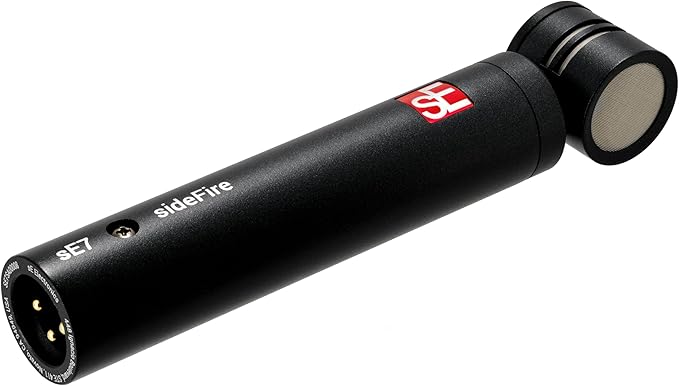 SE ELECTRONICS sE7 sideFire XLR Small Diaphragm Condenser Microphone with 90° Rotated Capsule - Professional Instrument Microphone for Drums & Guitar in Studio or on Stage - Music Recording Mic, Pair