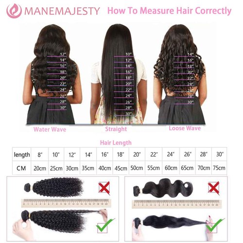 ManeMajesty 12A Brazilian Virgin Kinky Curly Human Hair Bundles 3 Pcs 14 Inch Bundle with 4x4 Lace Closure 100% Unprocessed Brazilian Vrigin Human Hair Curly Extensions for Black Women Natural Color