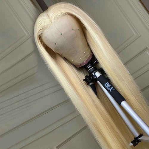 Lemoda Outlet Deals 613 13x5 Lace Front Wig Human Hair 200 Density Straight 613 Blonde Wig Human Hair Pre Plucked Natural Hairline 13x5 HD Transparent Lace Front Wigs for Women 20 inch