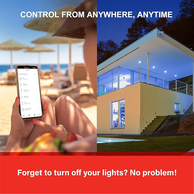Sengled Smart Light Bulbs, Updated FFS Smart Bulb That Work With Alexa, Google, Smart Recessed Light Bulbs 65W Equivalent, 7.5W, Color Changing Light Bulb, 2.4GHz WiFi Only, No Hub Required, 2 Pack