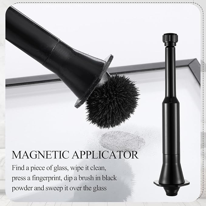 1 Pcs Professional Magnetic Fingerprint Brush Easily Apply Basic Latent Magnetic Fingerprint Featuring a Spring-Loaded Handle