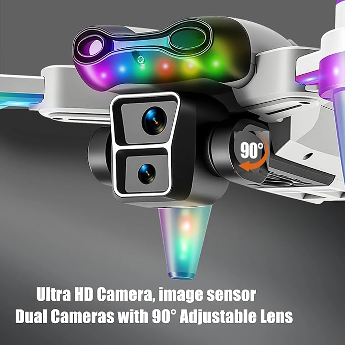 Drones for kids 8-12 with camera – Drone with camera for kids & Beginners, Mini kids drone with Fancy LED Lights, 2.4" Built-In FPV Screen, Dual Batteries, Indoor & Outdoor Toy Gift