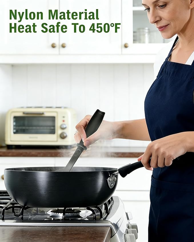 2Pcs Meat Chopper,Heat Resistant Up to 450°F Nylon Meat Masher with 5 Curved Blades & Non-Slip Handle,Ground Beef Chopper Tool for Hamburger,Non-Stick Masher for Kitchen,Dishwasher Safe