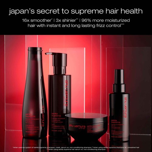 shu uemura art of hair Ashita Supreme Smoothing Conditioner - Adds Shine, Reduces Frizz, Strengthens Strands, Prevents Breakage, For All Hair Type, 8 Fl Oz