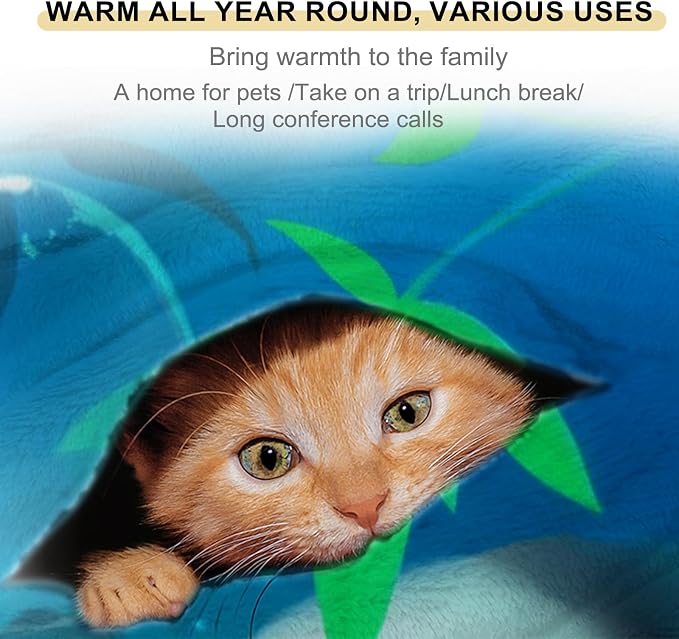 Tropical Green Leaves Blanket Lush Botanical Leaf Throw Blankets with Plant,Birthday Gifts for Girls Women & Nature Lovers,Lightweight Soft Fleece,for Sofa Couch Bed Room Decor 50x60in