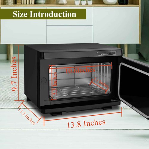 Chetunju Towel Warmer,Towel Steamer for Facial, Professional Spa Hot Towel Warmer 8L, Small Towel Warmer Cabinet, Towel Warmer for Facial caddy for Salon,Spa, Massage Use(*black)