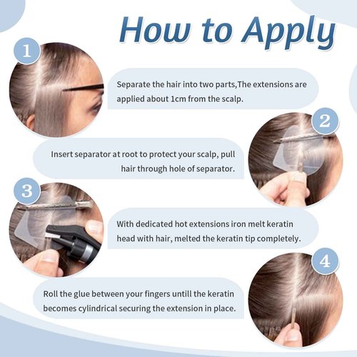 Benehair U Tip Hair Extensions Real Human Hair #60 Platinum Blonde Straight 22 Inch Keratin Hair Extensions Hot Fusion for Women 100 Strands Pre Bonded Silky Invisible Remy Human Hair 50g