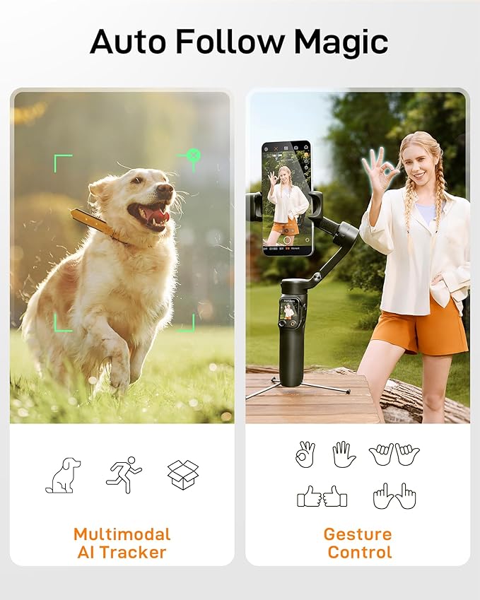hohem iSteady X3 Gimbal Stabilizer for iPhone & hohem iSteady V3 Ultra Gimbal Stabilizer for Smartphone