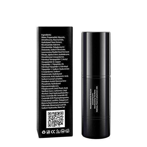 EcoLuxe Hyaluronic Acid Peptide Serum – 5x HA, NAD⁺, and Copper Peptides to Plump, Hydrate, and Firm. Boosts Radiance, Smooths Lines, and Supports Skin Renewal – Clean Vegan Formula