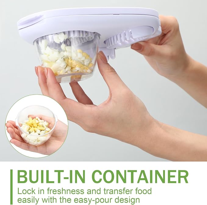 LemonRoad 3 in 1 Egg Slicer for Hard Boiled Eggs Stainless Steel Egg Cutter White Kitchen Dicer Chopper Tool for Strawberry Grape Cherry Banana Butter Mushroom Tomato